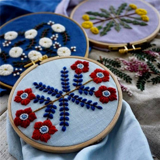 手工刺繡DIY：毛線刺繡26款圖案，繡在毛衣和毛呢服裝上都很漂亮