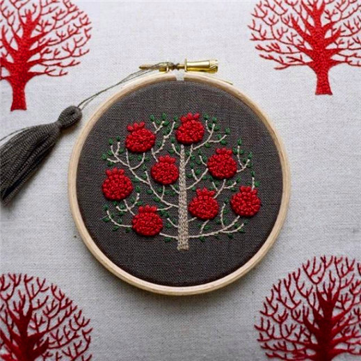 手工刺繡DIY：毛線刺繡26款圖案，繡在毛衣和毛呢服裝上都很漂亮