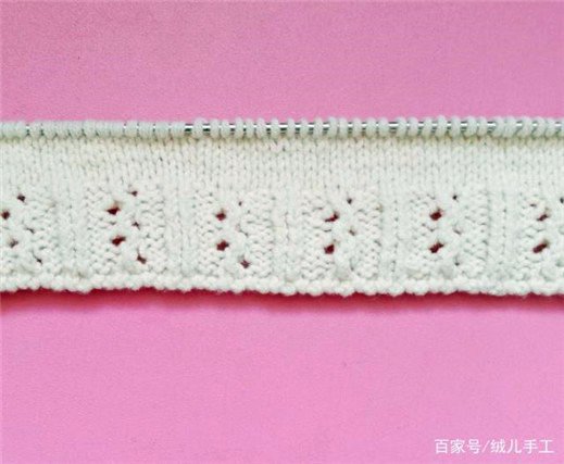 一款通用毛衣底邊花樣，適合毛衣領(lǐng)口、袖口、花邊編織